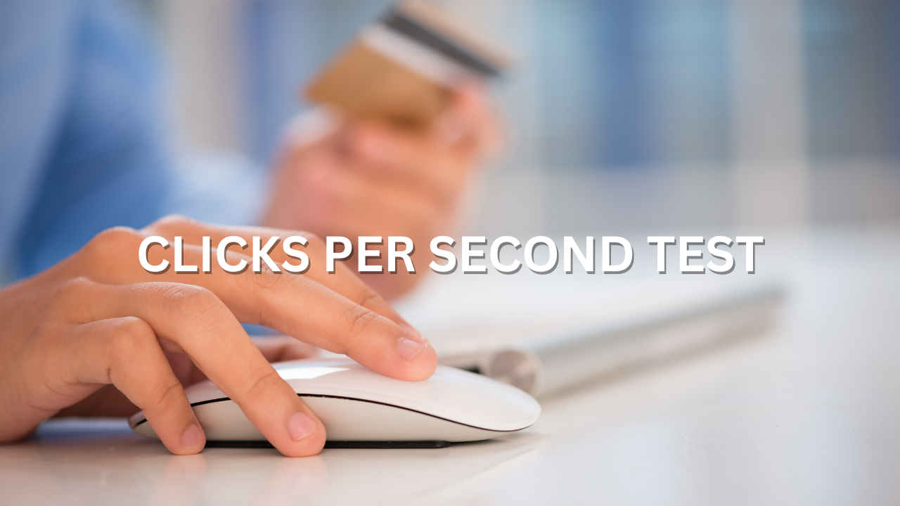 CPS Test | Clicks Per Second Speed Test Online